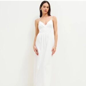 NWT Reformation Aleyza Knit Dress Size M Color White